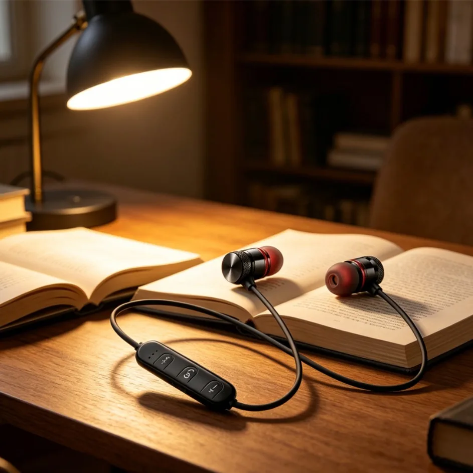 Magnetic Neckband Sports Earphones - reo Sound met bediening, nekband, Bluetooth-oordopjes,
