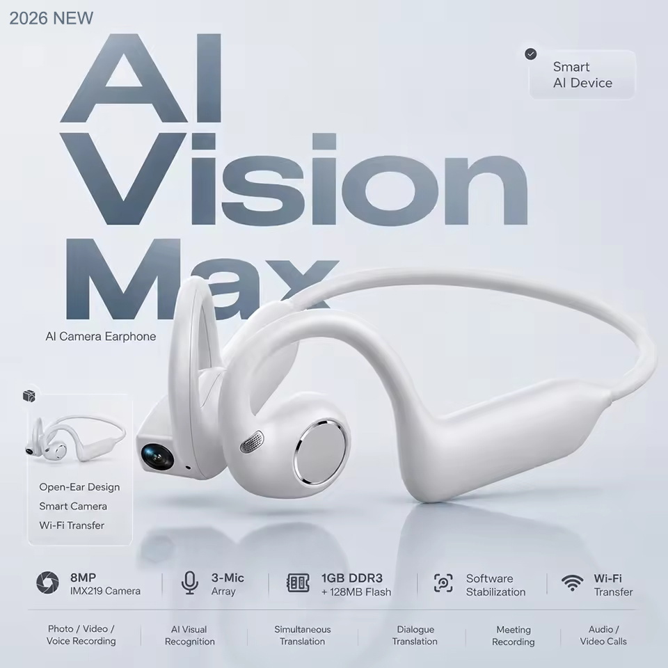 Headphones - NIEUWE Oorhaak Knochengevoelige AI Camera Hoofdtelefoon