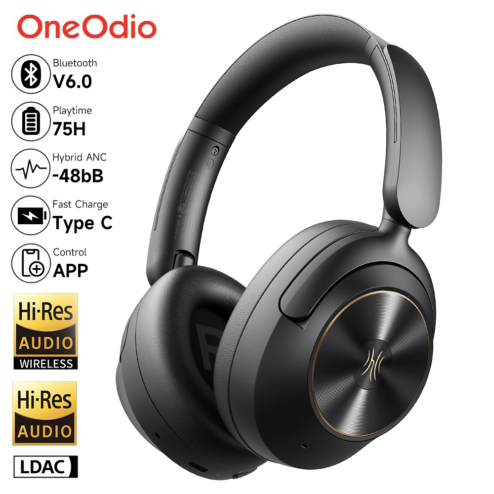Anc Wireless Over Ear Headphones - OneOdio A6 ANC draadloze Bluetooth 6.0-hoofdtelefoon