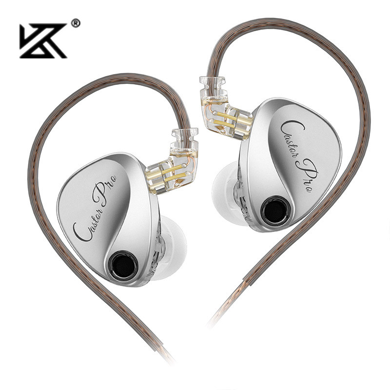 Type C Wired Earphones With Mic - KZ Castor PRO in-ear oortelefoon Dynamische