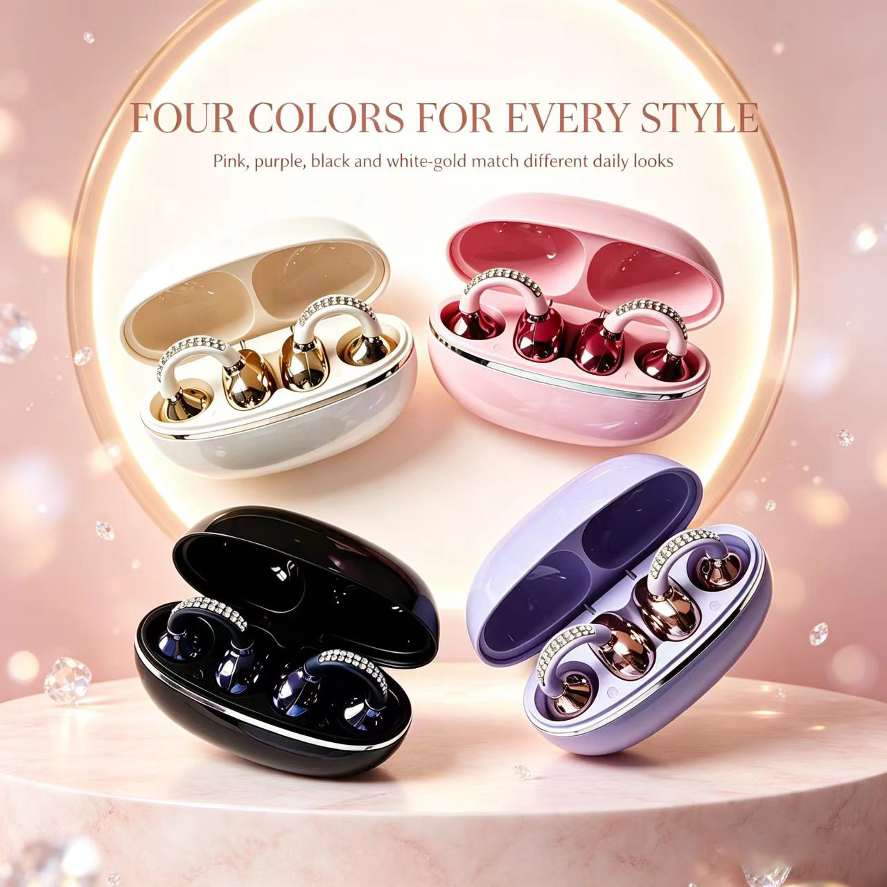 Rhinestone Open Ear Clip Draad - Sleep Mask Headphones Bluetooth recensie en prijs