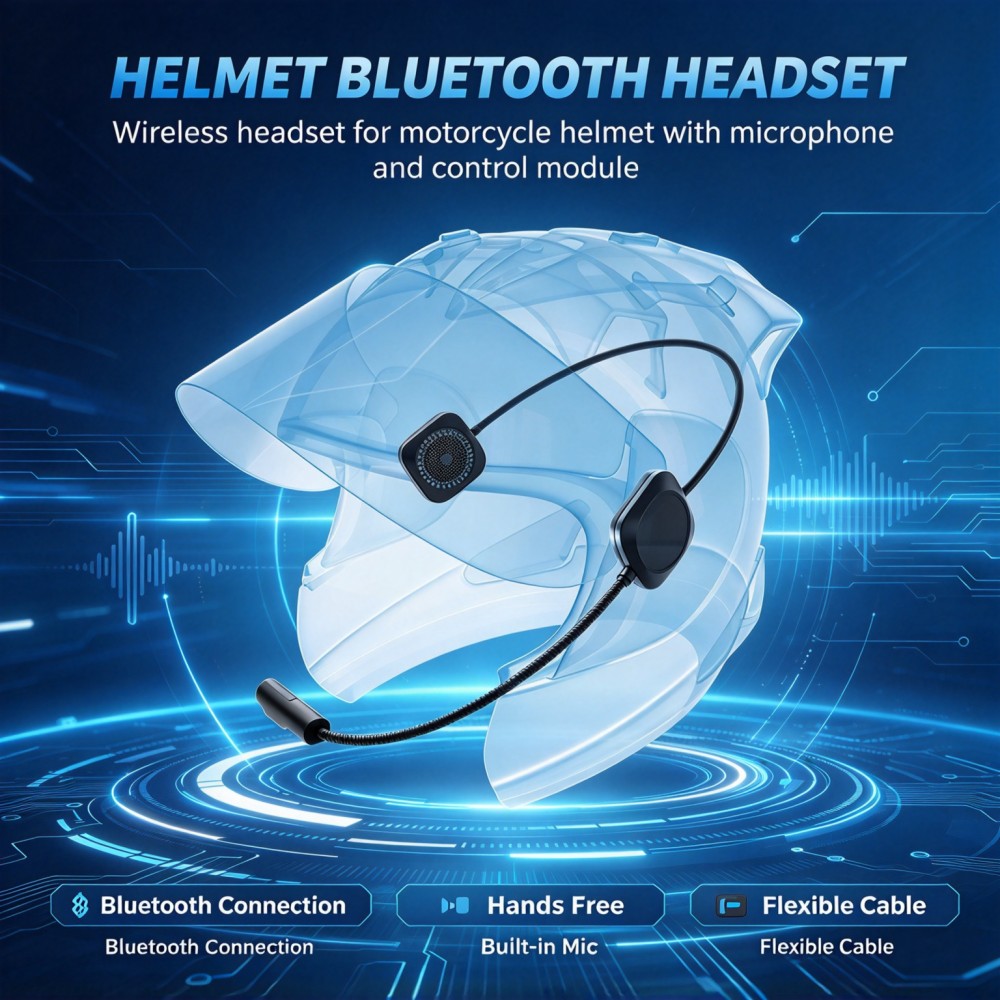 Motorhelm met Bluetooth-headse - Speakers recensie en prijs