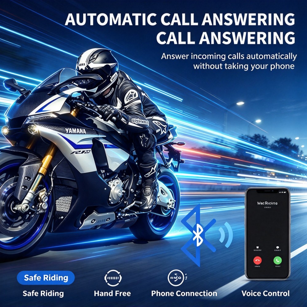 Motorhelm met Bluetooth-headse - Speakers recensie en prijs