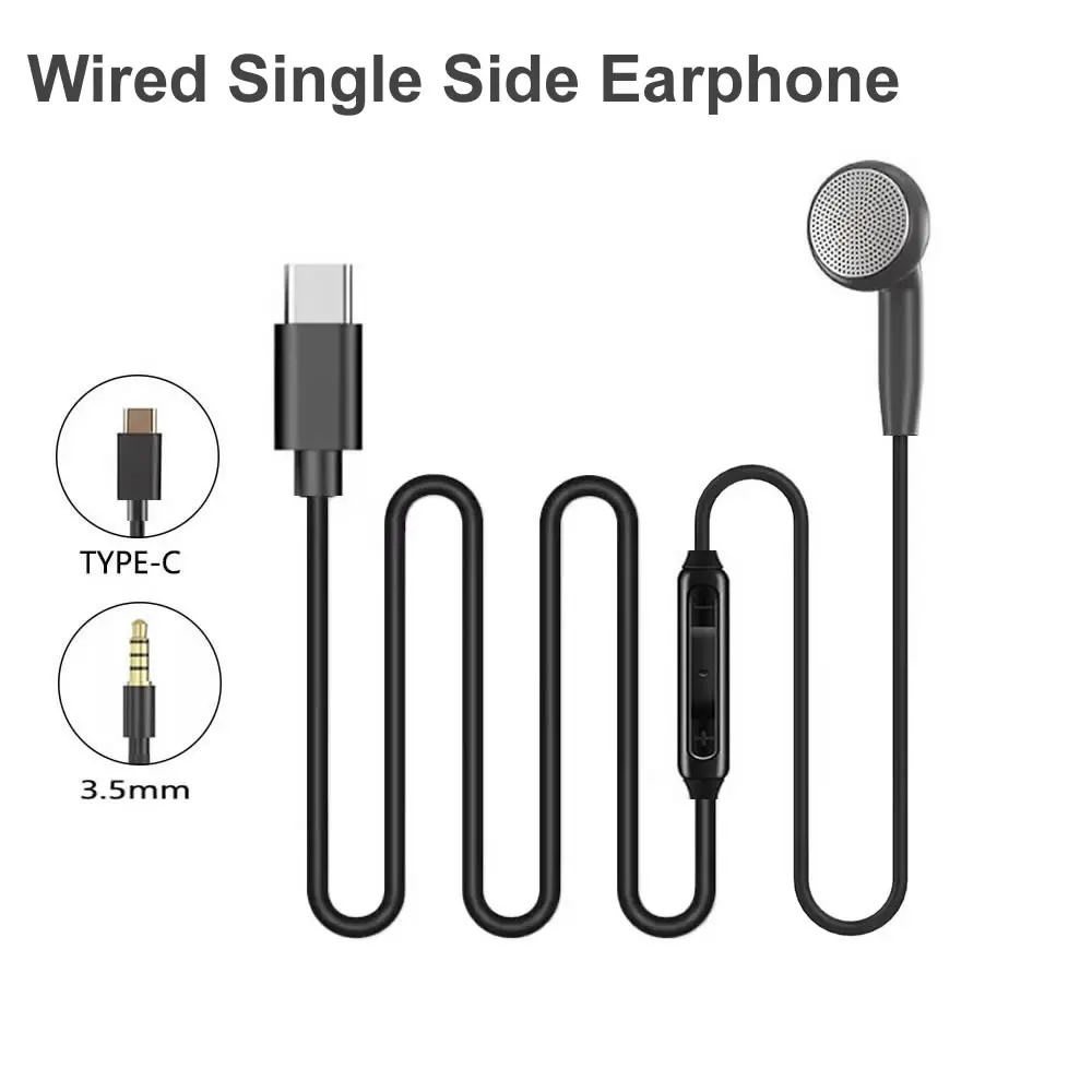 USB C Enkelzijdige hoofdtelefo - Type C Wired Earphones With Mic recensie en prijs