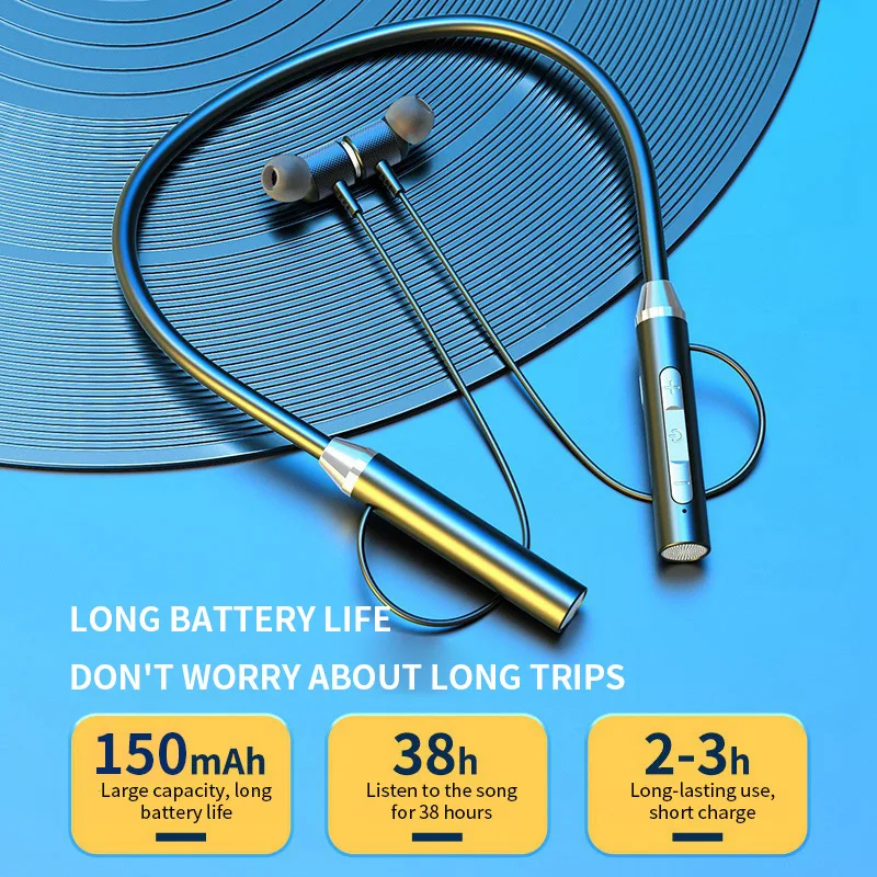 9D Bluetooth-oordopjes, draadl - Magnetic Neckband Sports Earphones recensie en prijs