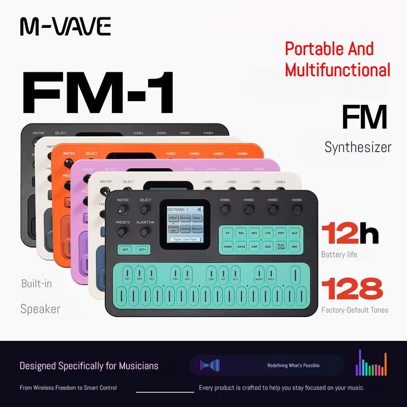 M-VAVE draagbare FM1-zaksynthe - Speakers recensie en prijs