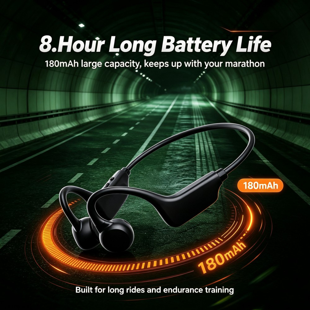 KEBIDUMEI Bluetooth 6.0 oordop - Bone Conduction Running Headphones recensie en prijs