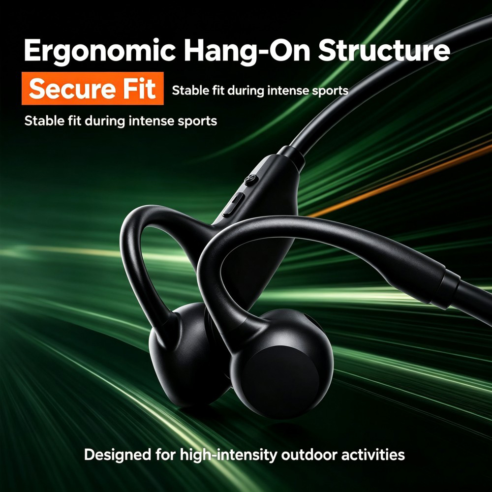 KEBIDUMEI Bluetooth 6.0 oordop - Bone Conduction Running Headphones recensie en prijs