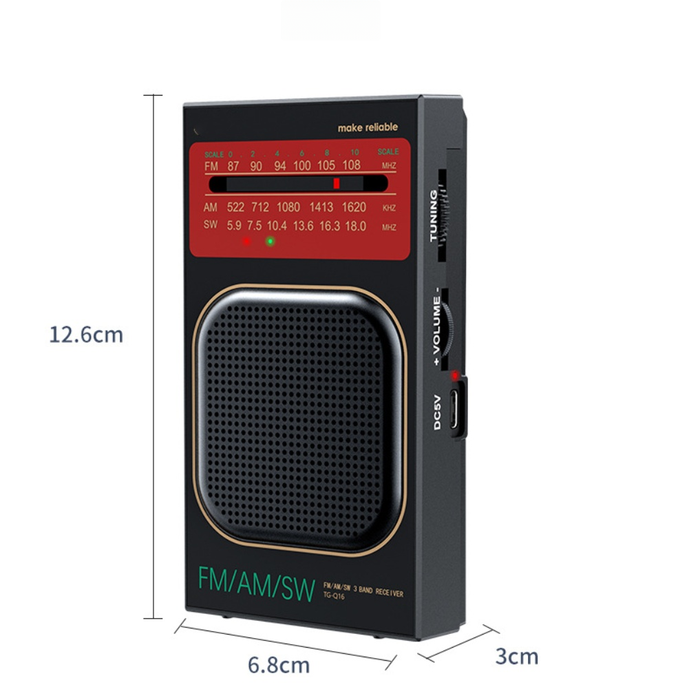Compacte, oplaadbare FM/AM/SW- - Headphones recensie en prijs
